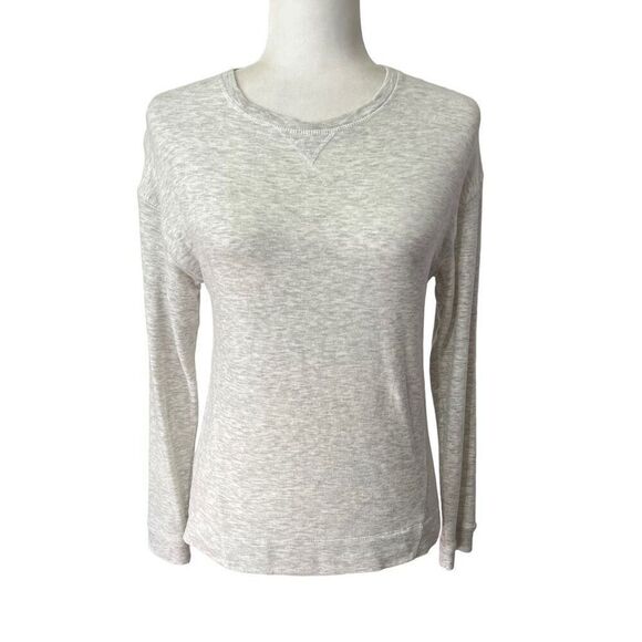 Reiss Long-Sleeve Top Gray Crew Neck Size XSmall Soft Viscose blend - Picture 1 of 11